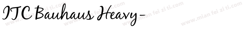 ITC Bauhaus Heavy字体转换